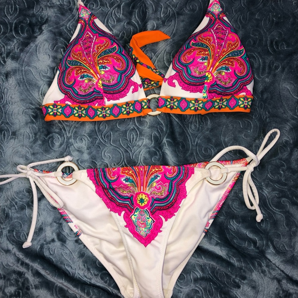 Victoria’s Secret paisley bikini.
